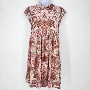 Free People All The Time Velvet Mini Dress Womens Small Babydoll Romantic Boho